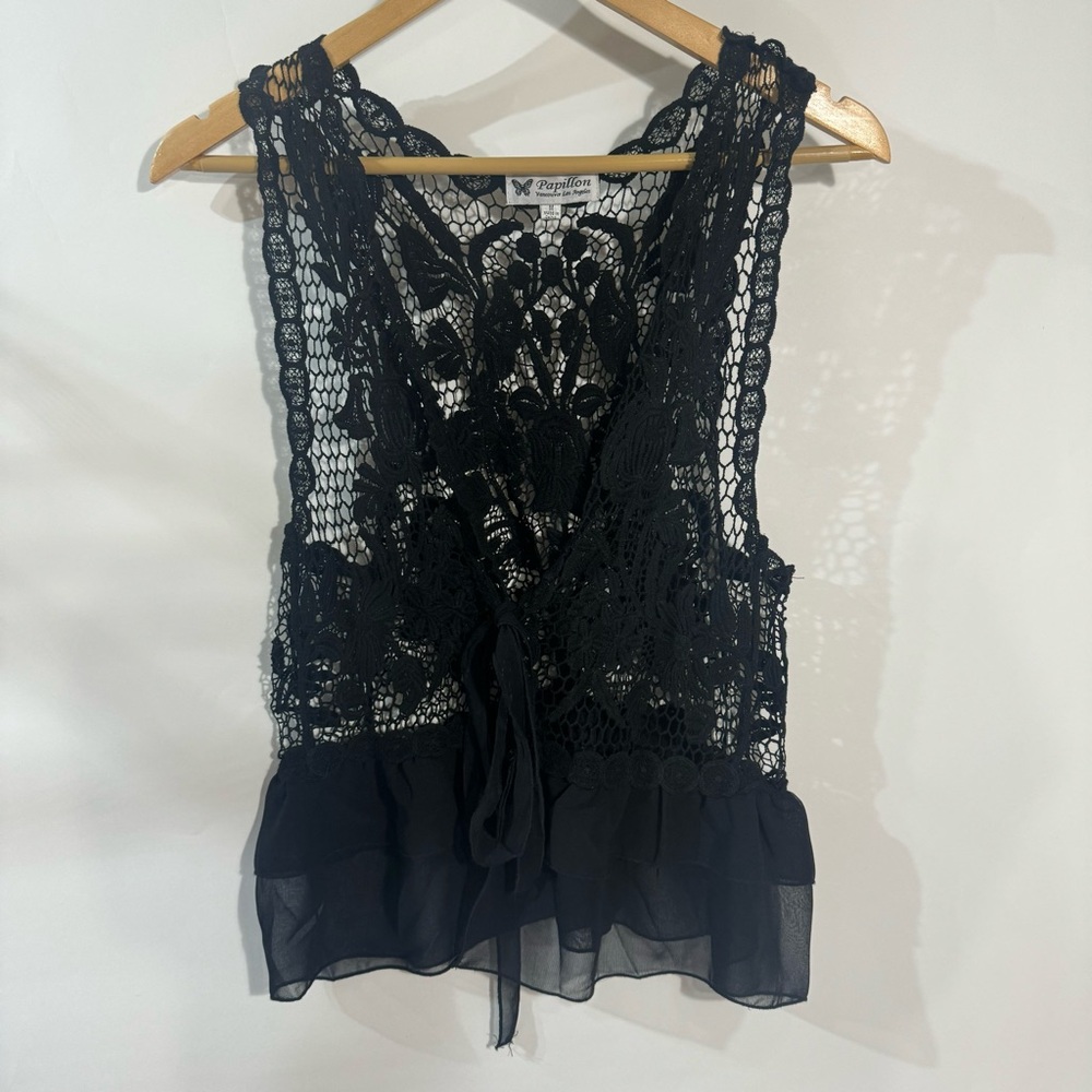Papillon black sleeveless women